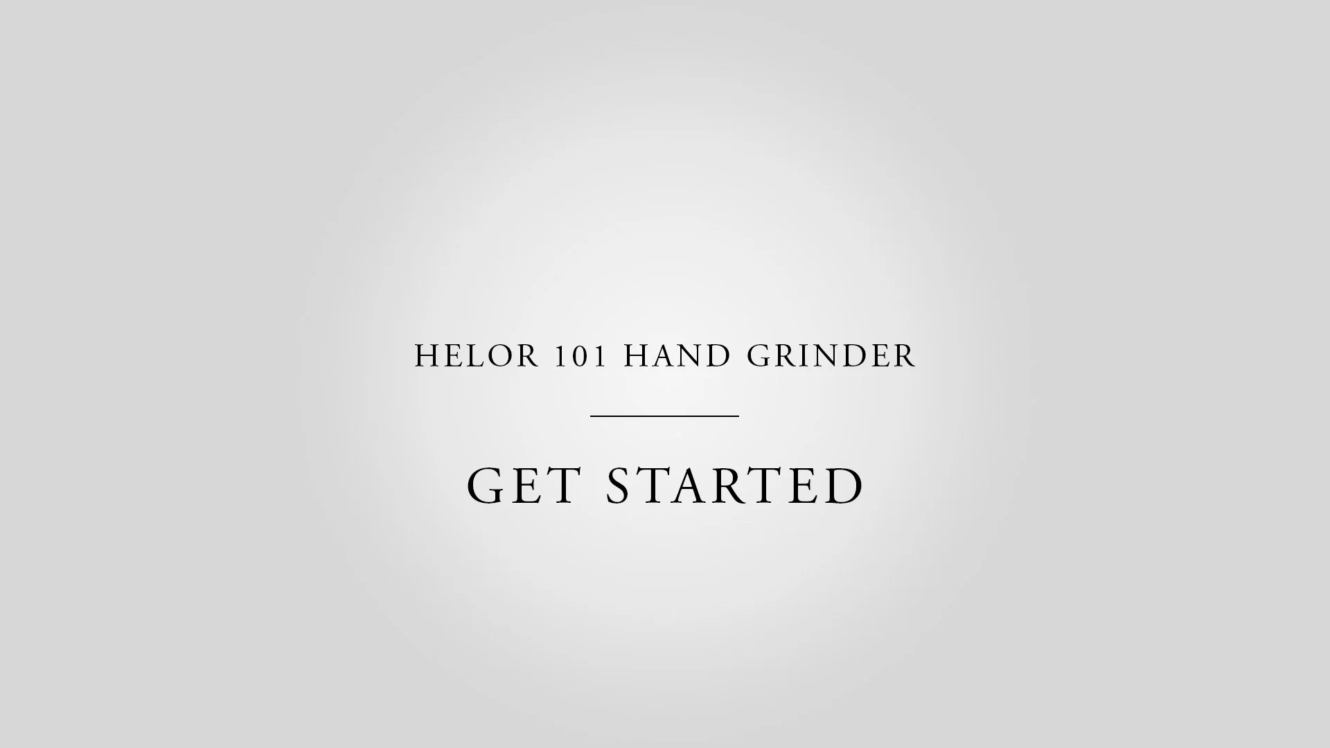 [Video] Getting Started with Helor 101 Hand Coffee Grinder